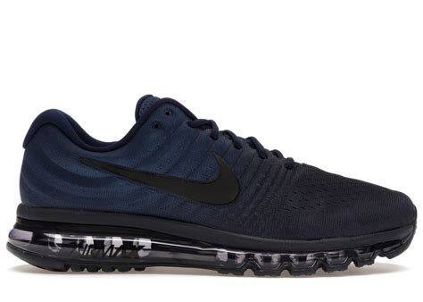 nike air max 2017 kids binary blue obsidian zwart